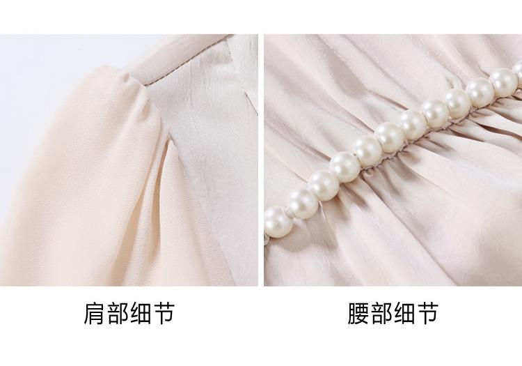 Western style summer dress, dignified and atmospheric short sleeved skirt