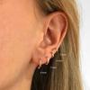 CANNER Multi-Sized Glossy Piercing Cartilage 925 Silver Hoop Earrings for Women Round Huggie Nose Ring Earings Jewelry