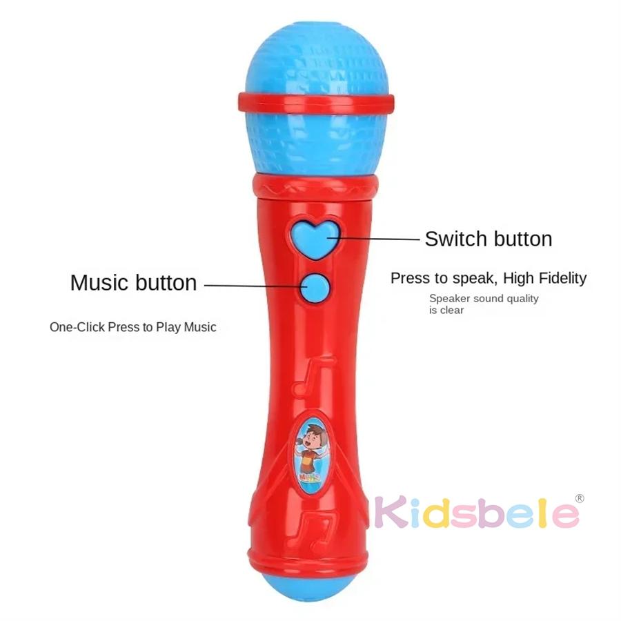 Children's Toy Microphone Musical Voice Output Children's Gift Karaoke Music Instruments Toy Kids Microphone For Kids Toddler