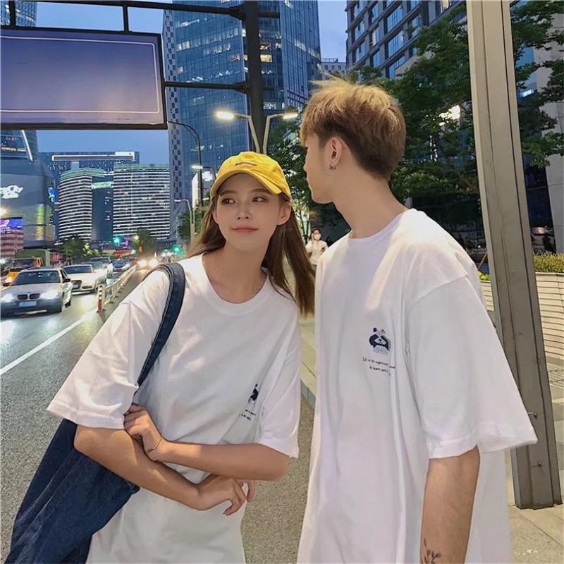 Men Short Sleeve T-Shirts Letter Graphic Print Fashion Brand Tees for Men Men Clothing Casual Tee Man Summer Korean Retro Tops For