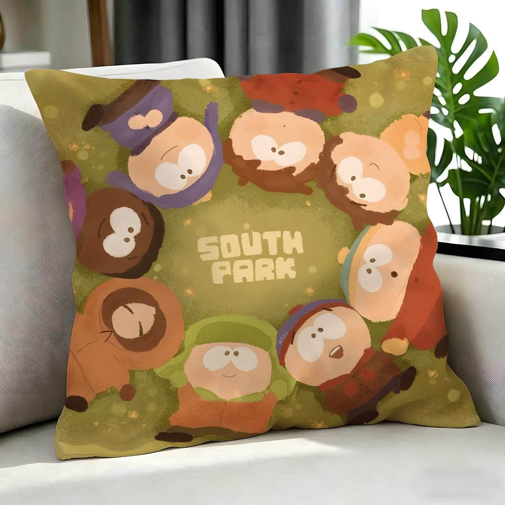 Cartoon South Park Cushion Cover Cushion Cover Set 4Pcs 50X50 45X45 40X40 Pillowcase Decorative Sofa Home Decor