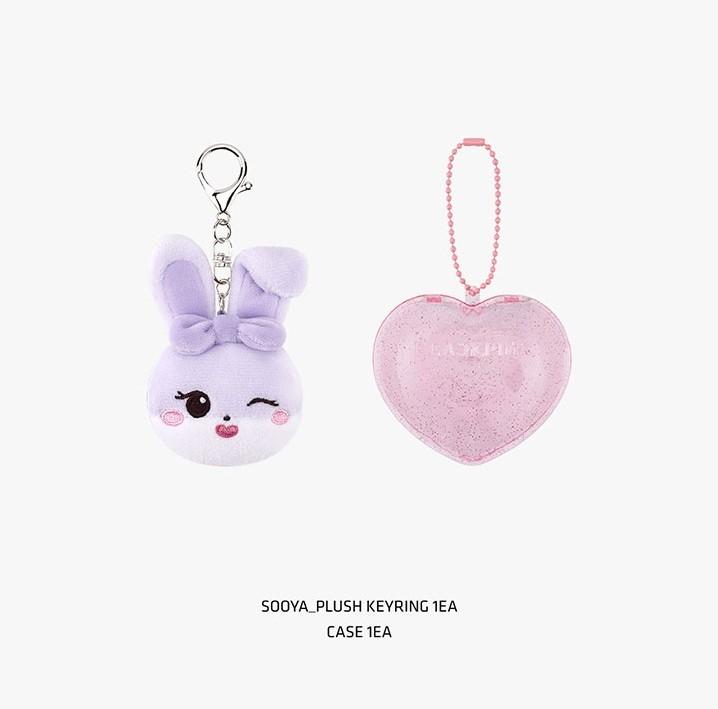 Blackpink PLUSZOWA POSTAĆ BRELOCZEK DO KLUCZY Z TWARZĄ + ETUI