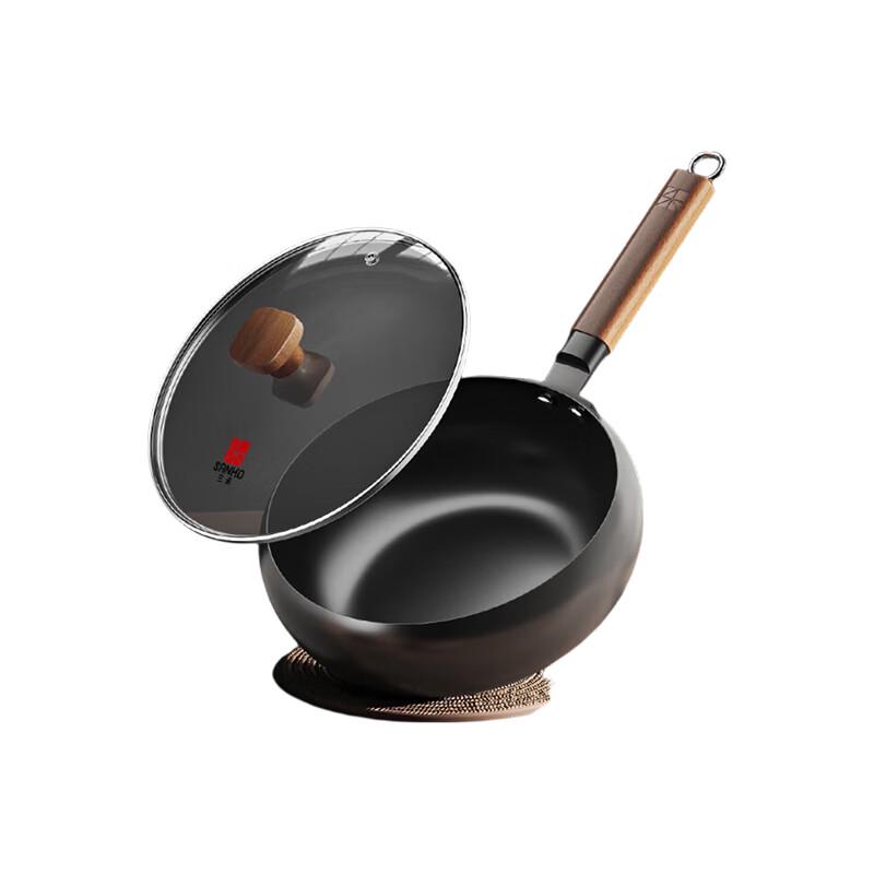 Sanhe Zhen Deep Nitrided Rust-Resistant Iron Wok