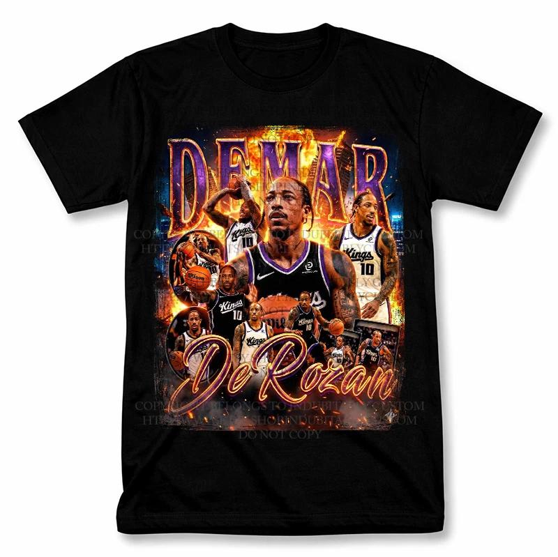 

Графическая футболка DeMar DeRozan Sacramento Kings, футболка для фаната баскетбола в винтажном стиле S