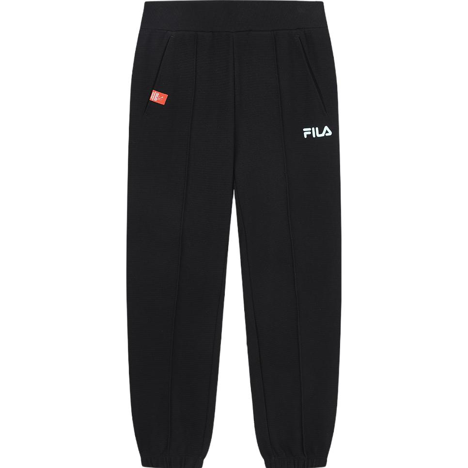 

FILA X Magic Stick 2023 Осень Новые трикотажные длинные брюки Простые повседневные спортивные брюки с манжетами Женские брюки черного цвета F11W339601FBK M