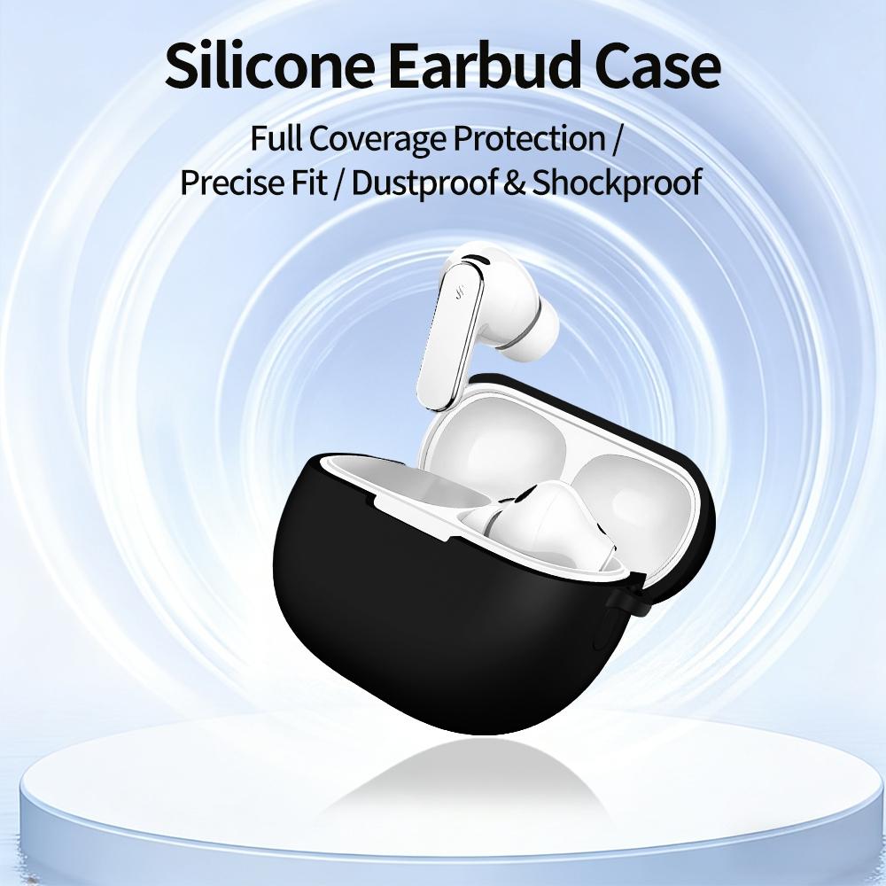 For Huawei FreeBuds Pro 5 Silicone Case Wireless Earphone Anti-Scratch Protective Cover with Carabiner