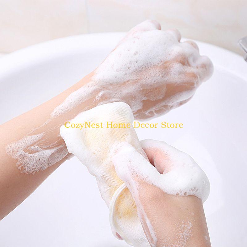 92MF 50 Stück Doppellagiges Peeling-Netz Seifensparer Schaumnetz Handgemacht