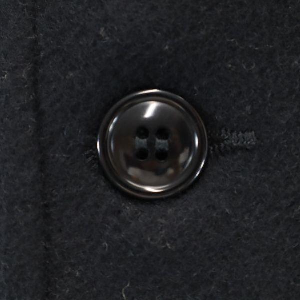 Unused Johnbull Wool Blend Melton Coat L Black Men's Used