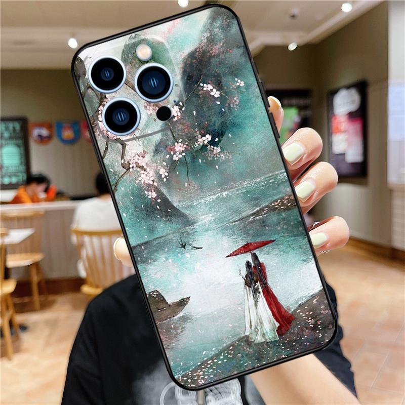 Heaven Official’s Blessing Case For iPhone 18 17 16 15 14 13 12 11 Pro Max Mini Plus 16e 17 Air Bumper Cover Accessories
