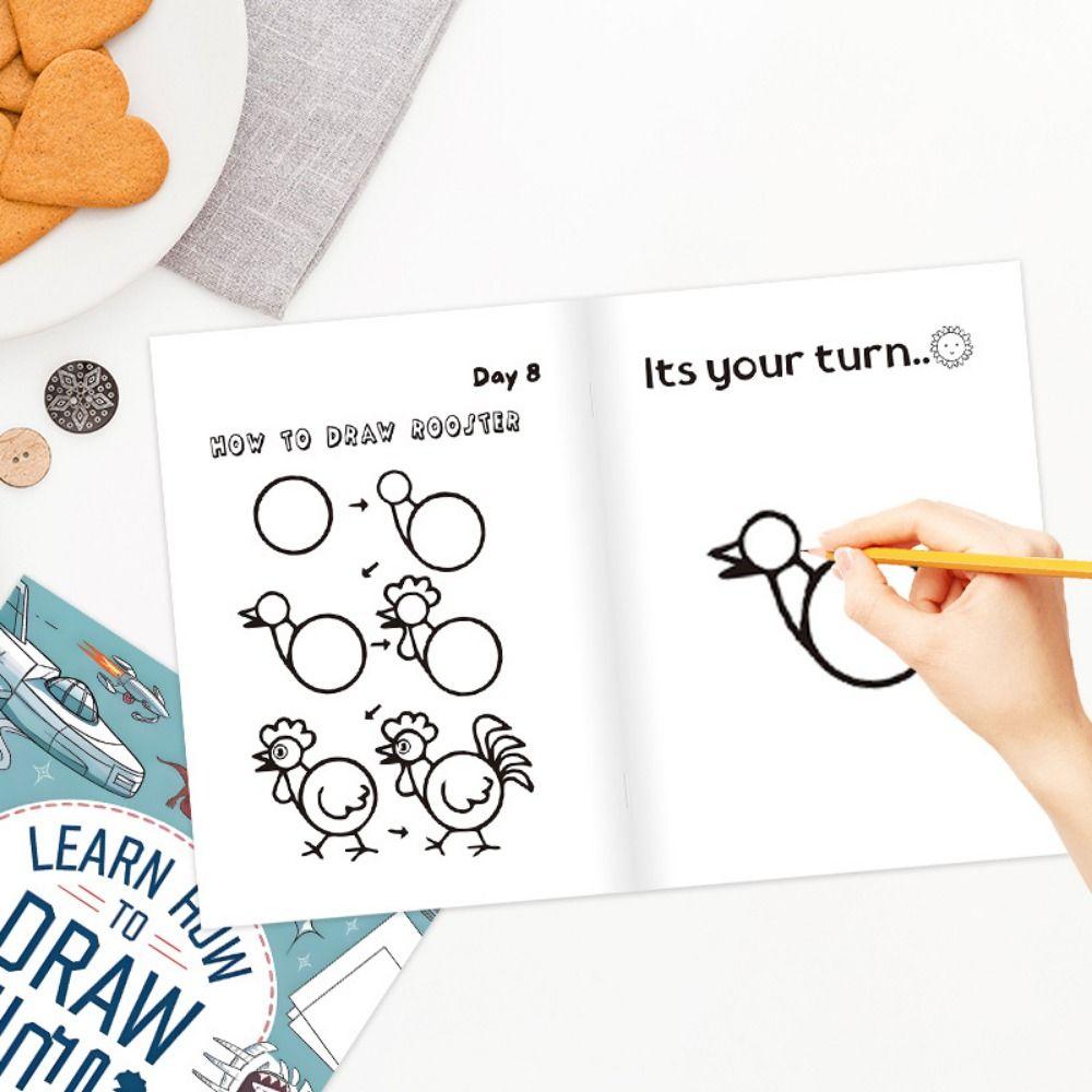 Early Education Graffiti Copy Sketch Book Travel Drawing Manga Sketching Tutorial  Birthday Gift