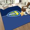 1PC Leeds United Crest Design Rug Game Carpet, Floor Mat for Bedroom Living Room Entryway Rug, Home Decor Idea Gift for Christmas birthday