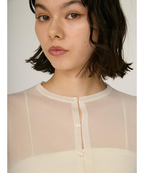 Emi Aurora Sheer Cardigan 13WND254034IVRF