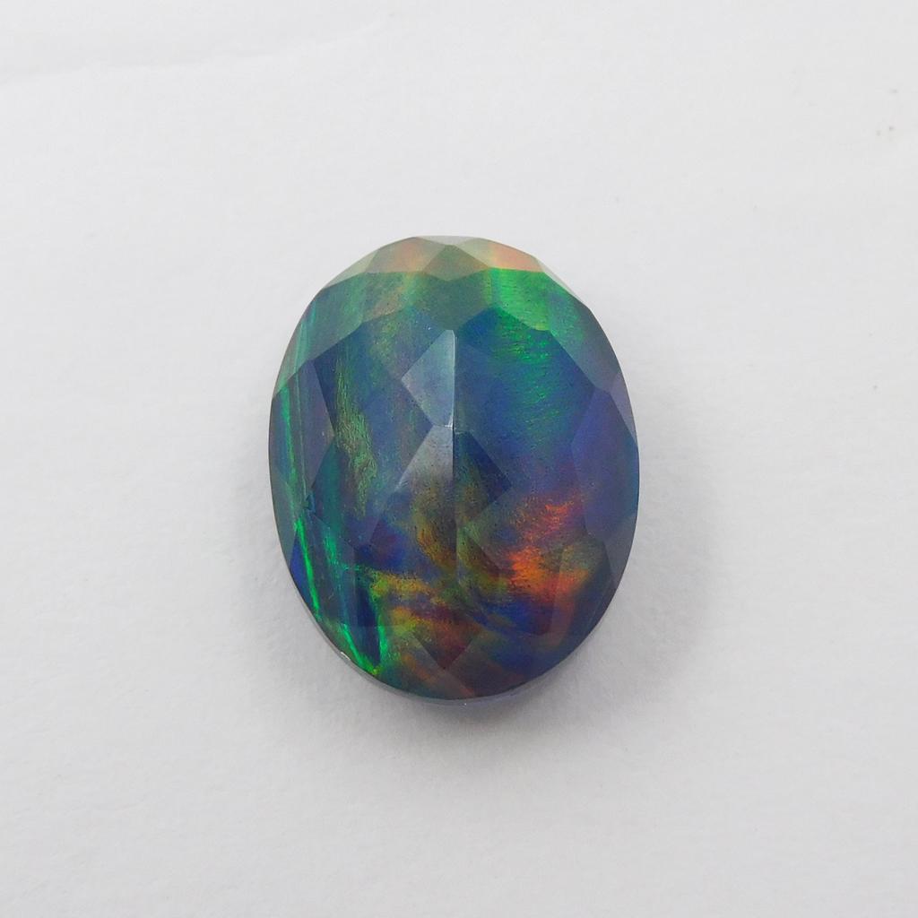 Boulder Opal Lab Created 11.45 Ct Oval Certified Beautiful Loose Gemstone
