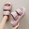 Slippers women's summer fashion go out home bathing non-slip one-word drag men's beach shoes