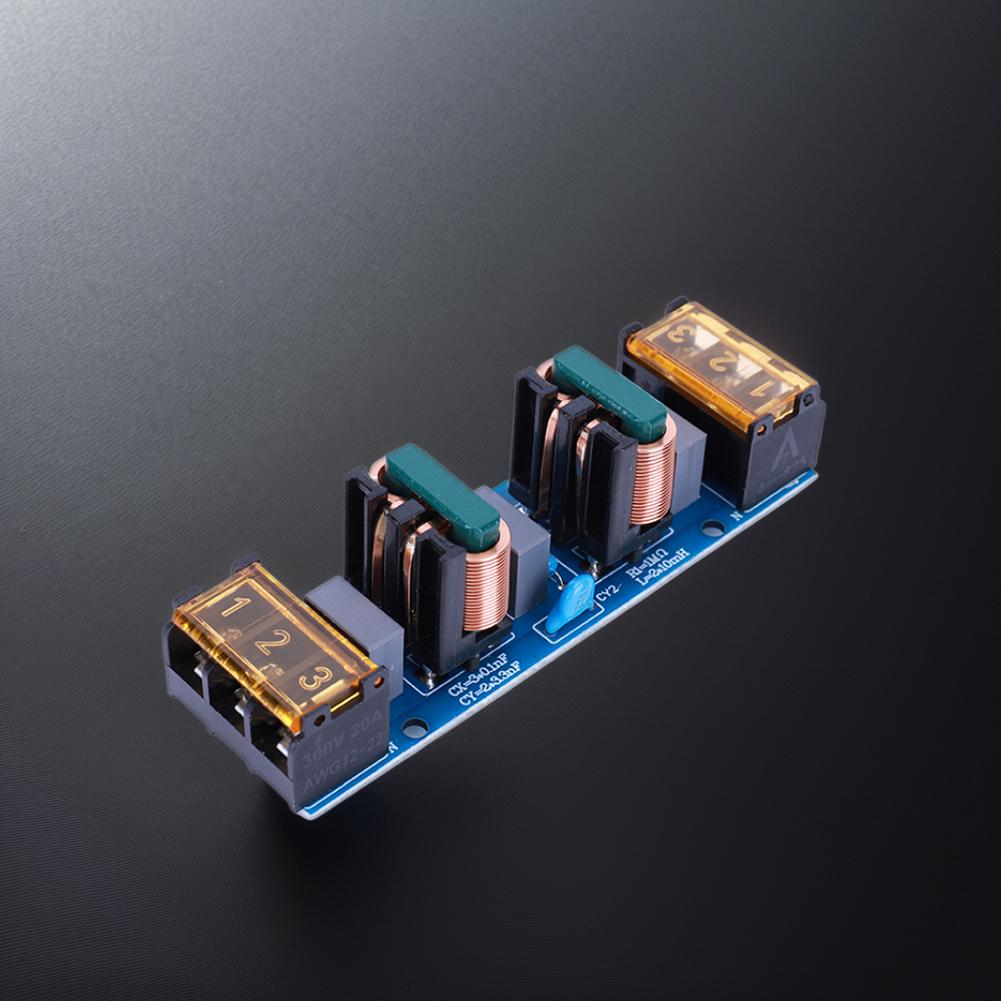 25A Leistungsfilter EMI Hochfrequenz Zweistufiger Elektrischer Filter EMI-Filter Rauschunterdrücker für Leistungsverstärker