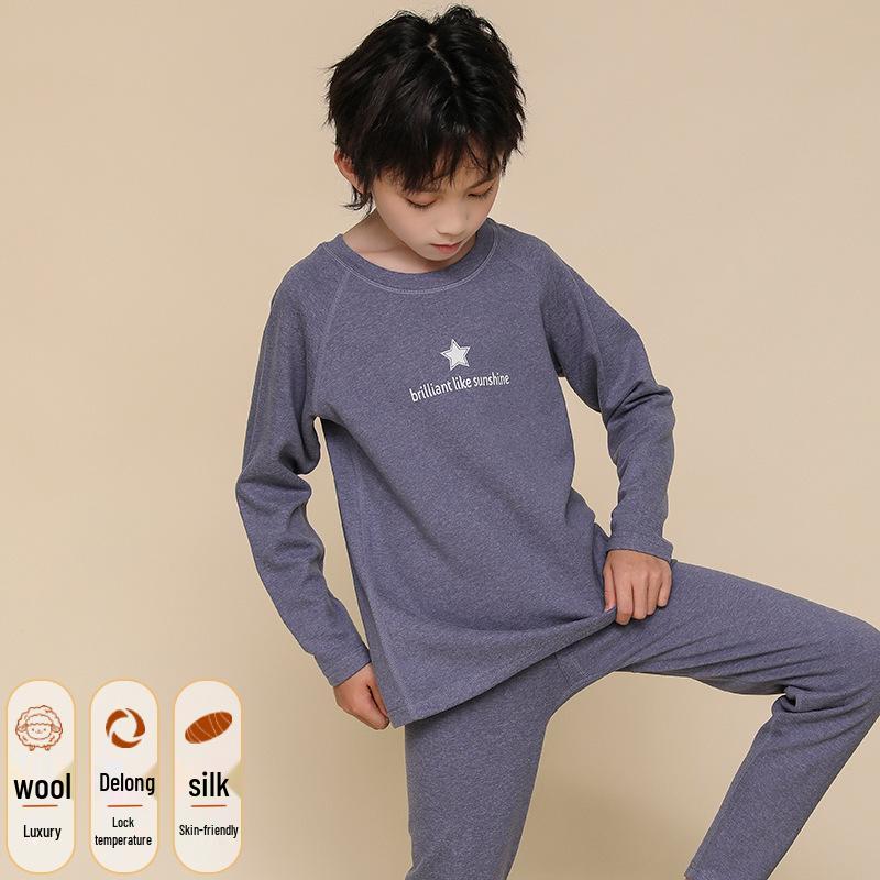 

Мальчиковый термокомплект из немецкого бархата - Осенняя пижама для подростков и детей старшего возраста 150 cm