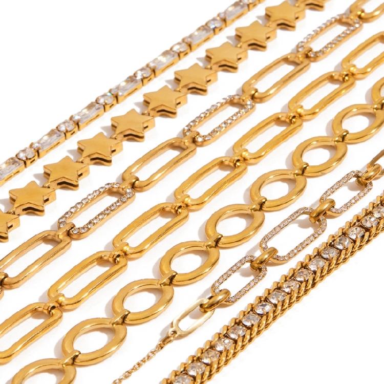 Versatile Length Heart Charm Bracelet Crafted With Allergy Friendly Stainless Steel And Sparkling Cubic Zirconia Stones