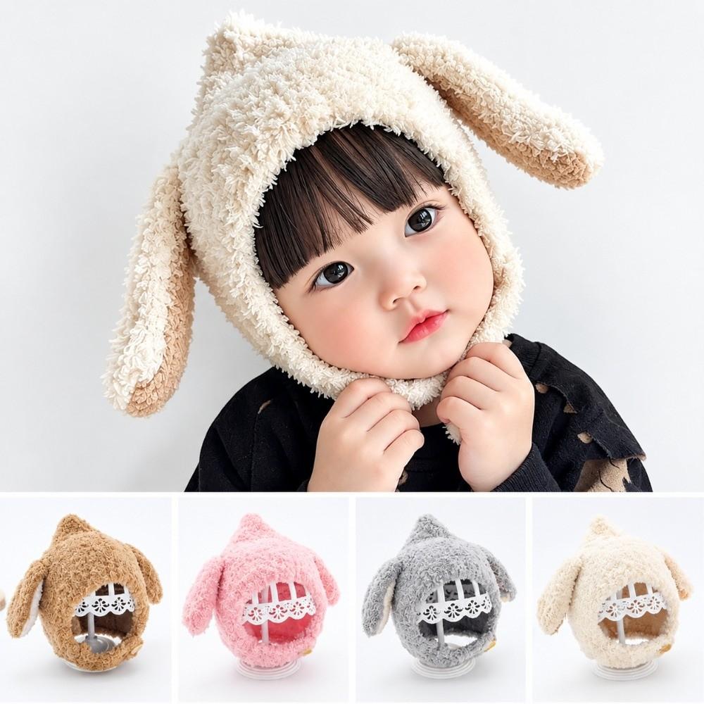 Rabbit Ear Kids Beanie Soft Knit Toddler Cap Wind Proof Baby Hat Baby Travel