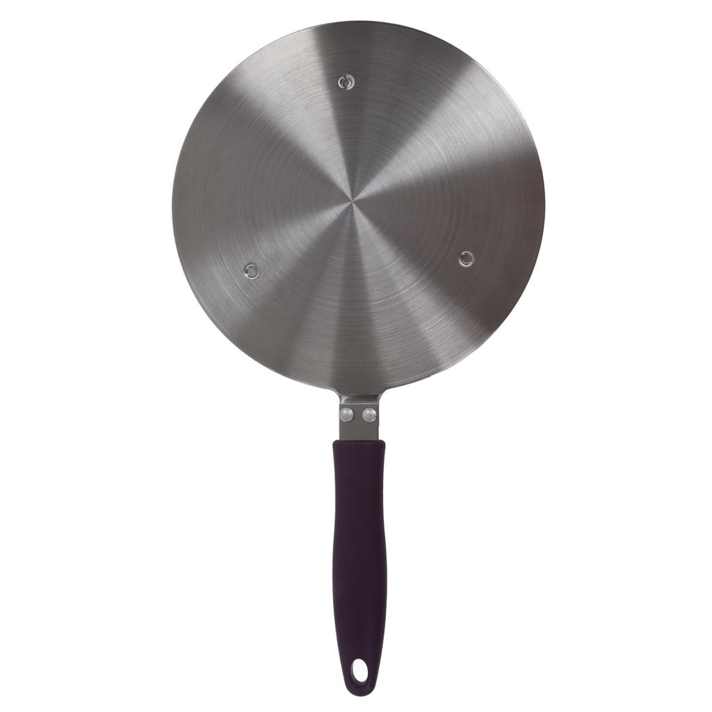 Induction Adapter Plate Stainless Steel Heat Diffuser with Purple Handle Kitchen Accessories for