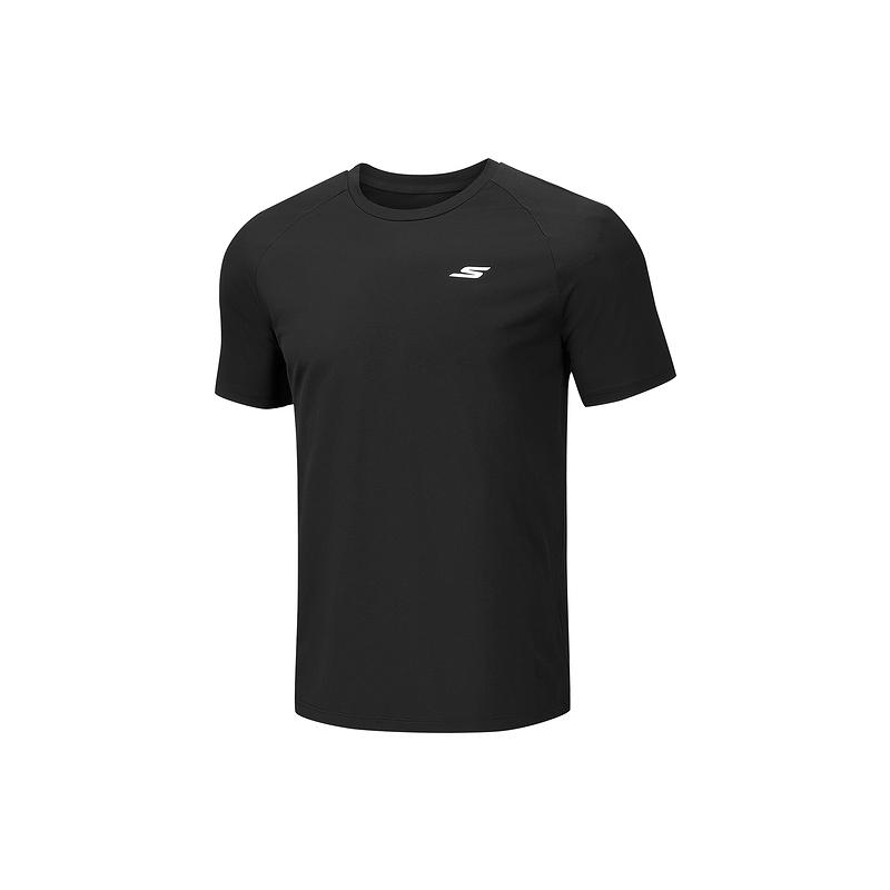 Skechers Moisture Wicking Knit Short Sleeve T-Shirt Men tops P226M184-0018 S