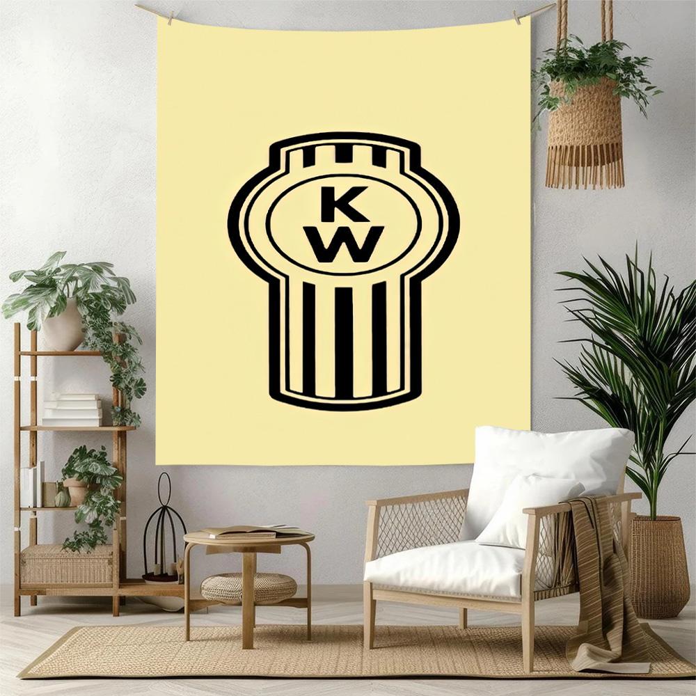 Kw Heavy Trucks Wall Decor Tapestry Art For Pet Memorial Birthdaywedding Party Backdrop Family Gift