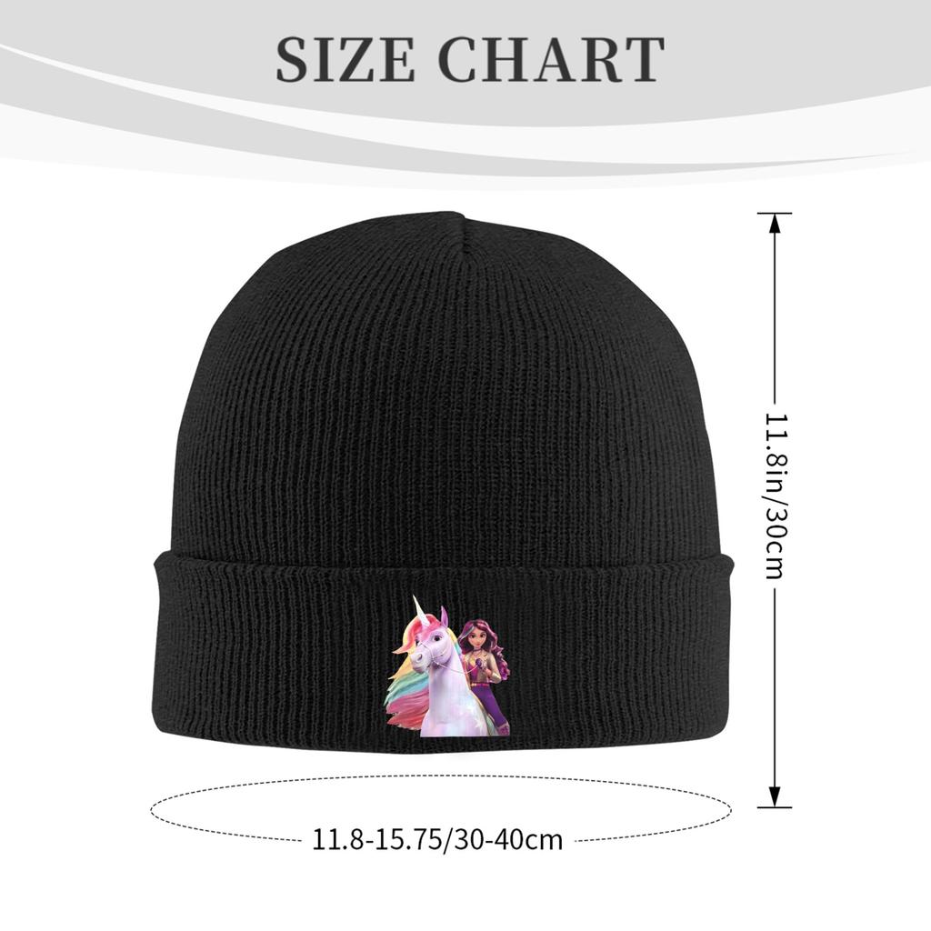 Unicorn Academy Sophia Wildstar Warm Knitted Cap Winter Knit Bonnet Hat Skullies Beanies Hip Hop Caps for Unisex