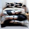 The Vampire Diaries Bettwäsche-Set 3D-Druck Bettbezug Bettwäsche-Set Steppdeckenbezug mit Kissenbezug King Queen Size Kindergeschenk