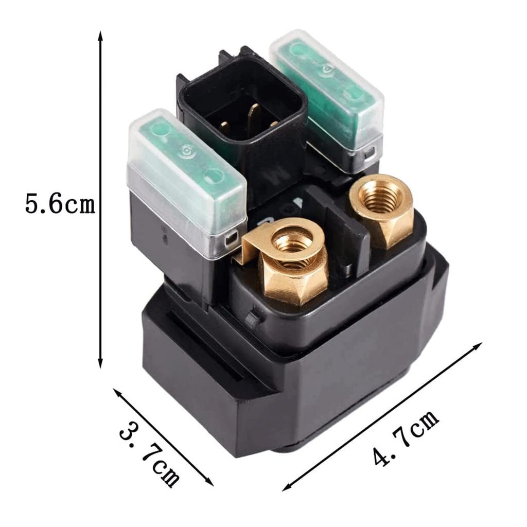Quitoka Anlasserrelais Adresse V125 Skywave 250/400 Motorrad Anlasserrelais Ersatz Reparaturteile Universelles Zubehör (Mit Fuse (30A))