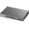 Zyxel commutateur 18 port managed cctv poe switch long ra