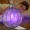 Foldable Bug Zapper Racket Rechargeable Electric Fly Swatter Safe Fly Killer and Mosquito Trap Lamp for Home Indoor Outdoor