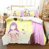 Anime Heutige Speisekarte Die Emiya-Familie Saber Bettwäsche-Set 3D-Druck Geeignet für Schlafzimmer Bettbezug-Set Mit Kissenbezügen Kinder Zuhause