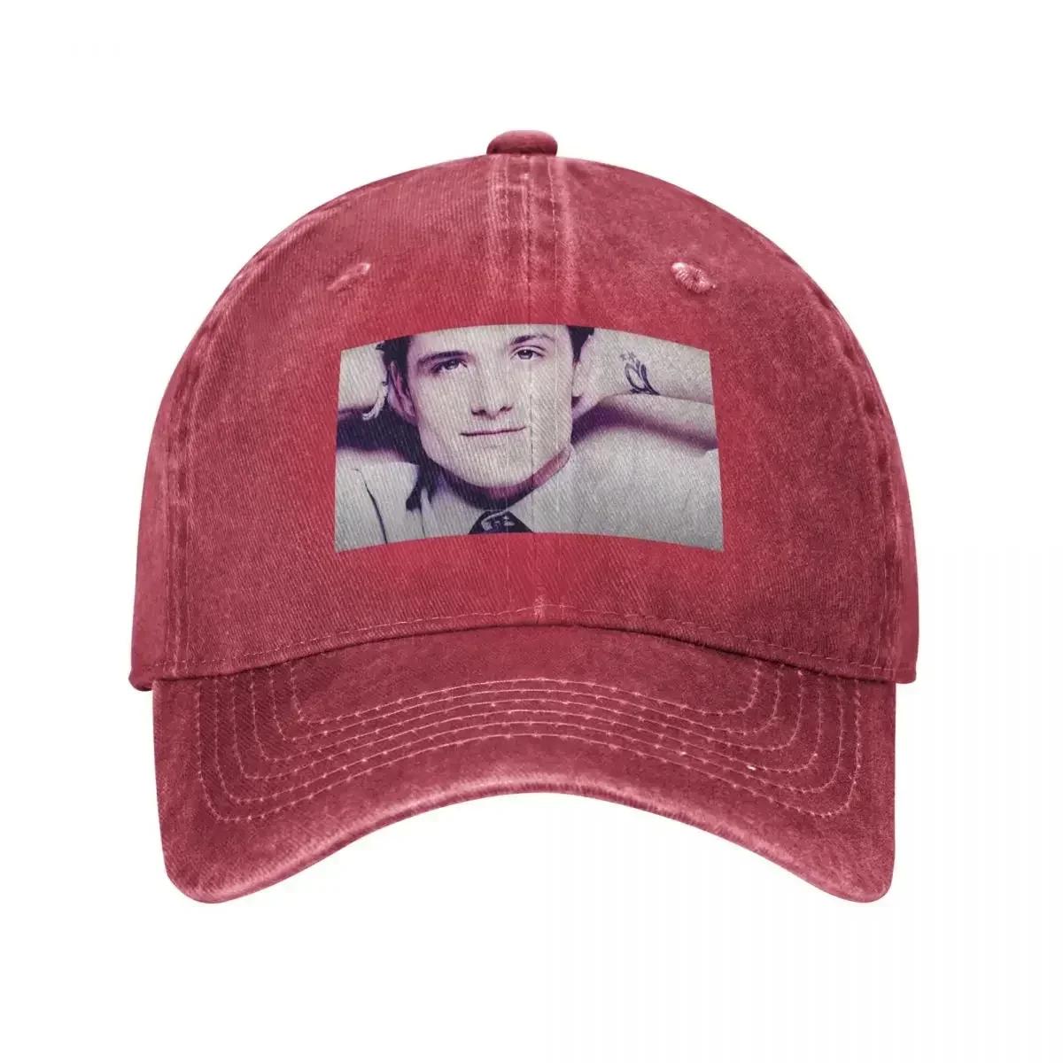 

Josh Hutcherson Whistle Meme Baseball Cap Designer Hat Rave F Trucker Cap Unisex Golf Wear Womens