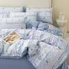 Hongdou Floral Rabbit Double Gauze 4-Piece Bedding Set