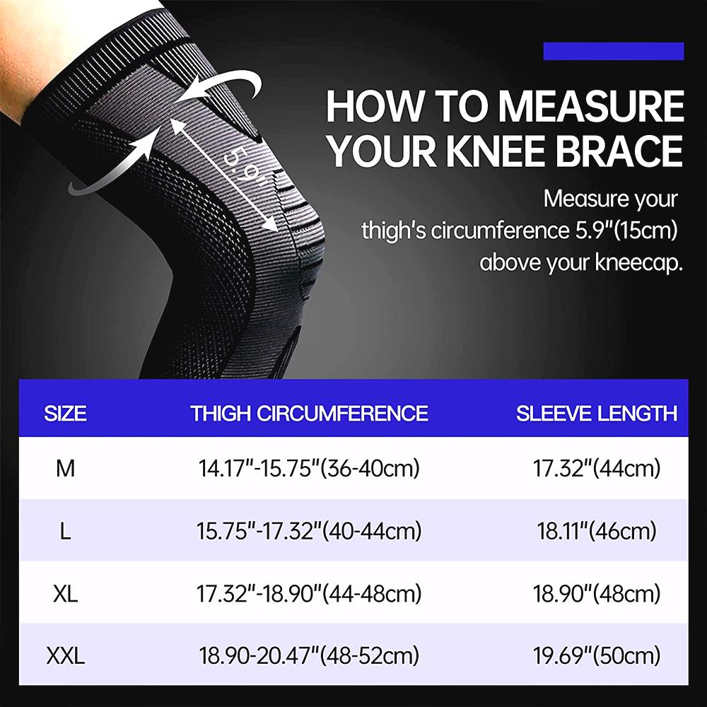 Sports Anti-Slip Compression Leg Sleeves Knee Support For Basketball Football Running Cycling Outdoor Activities