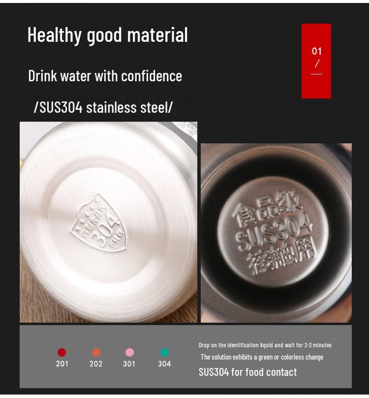 304 Rostfritt Stål Dubbelväggig Vakuumisolerad Vattenkokare, Stor Kapacitet Romersk Stil, Anpassningsbar Logotyp, Hushållstermos Gåva