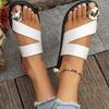 Cool slippers women's toe wear home non-slip fashion versatile flat-bottomed casual soft-soled beach shoes