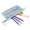 Sunstar Stationery Pen Case Clear Pouch Mitte Flat Light Blue S2314452