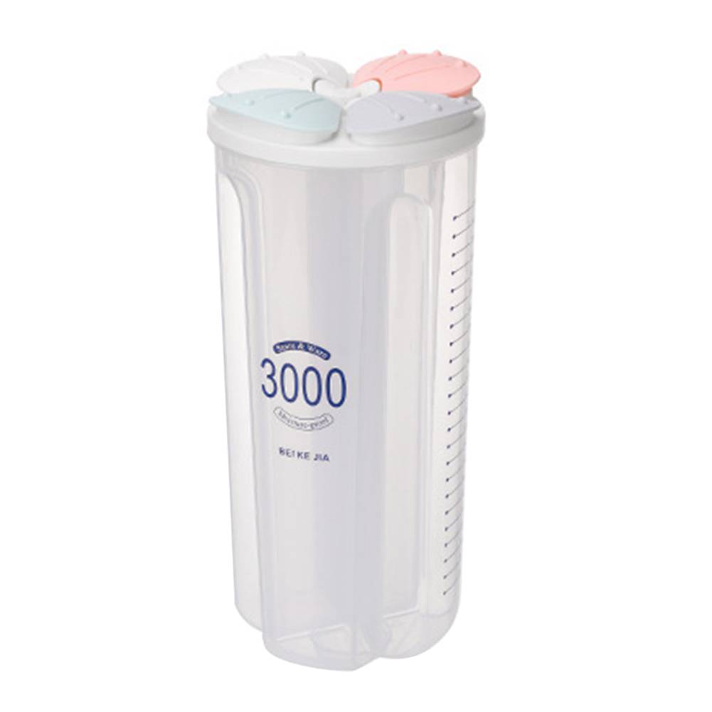 

Контейнер для хранения зерновых Кухонный ящик для хранения Ящик для хранения продуктов питания с крышками и отделениями 3000ML