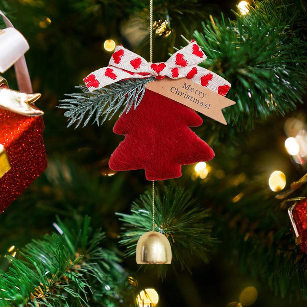 Weihnachtsbaum-Anhänger mit Glocke Dekorative Hängende Niedliche Weihnachtsdeko für Zuhause