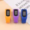 Led Pedometer Bracelet Step Counter Watch 12/24H Time Display Step Counter Watch Silicone Step Tracker Fitness Watch