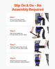 VEVOR Tree Climbing Spikes Set, Height-Adjustable Tree Climbing Gear with Straps & Waist Harness, 159 Kg Load Capacity