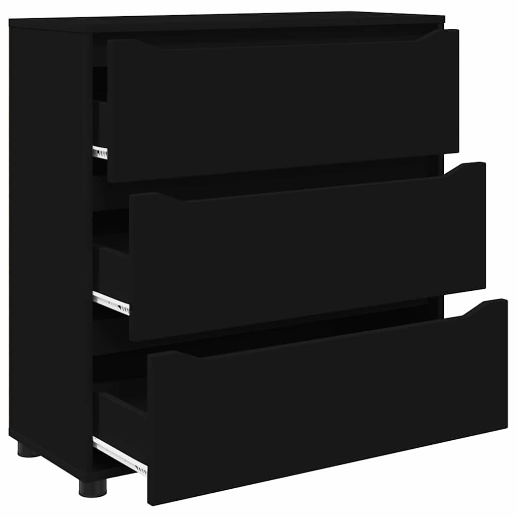 Storage Cabinet Black 80 x 31 x 81 cm Particleboard