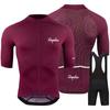2025 New Summer Men's Short Sleeve Cycling Shorts Suspenders Set New Arrival Cycling Jersey Shirt Outdoor Cycling Clothing