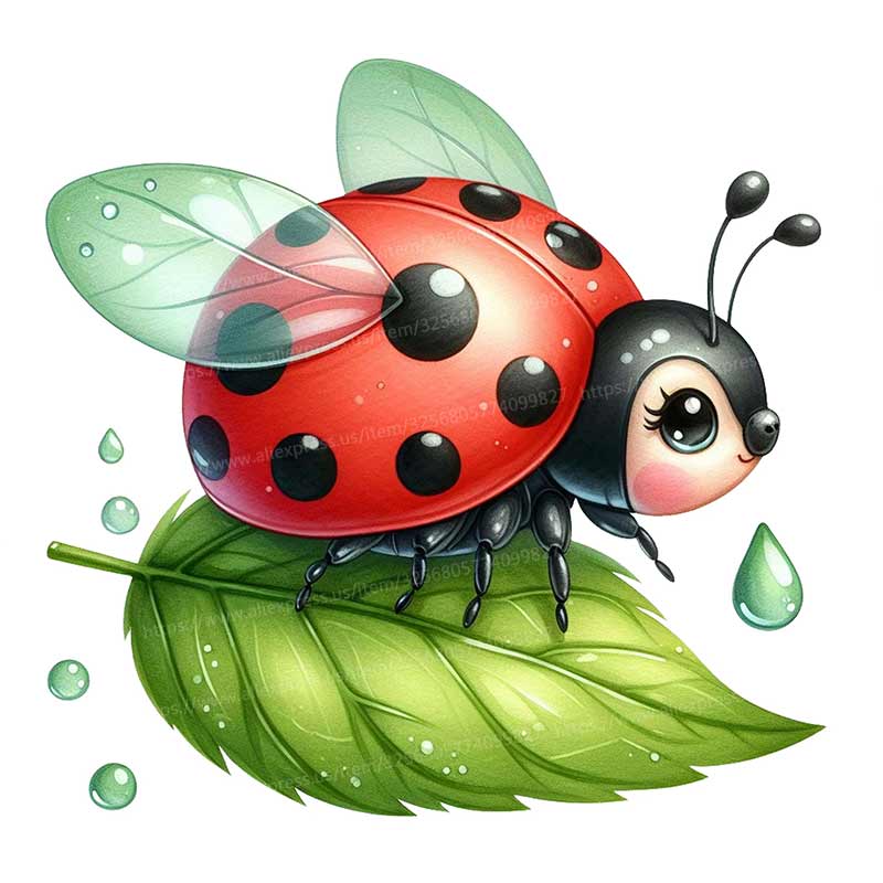 Cute Ladybug Cartoon Car Sticker Waterproof Styling Automobiles Motorcycle Exterior Accessories Vinyl Decals Y209