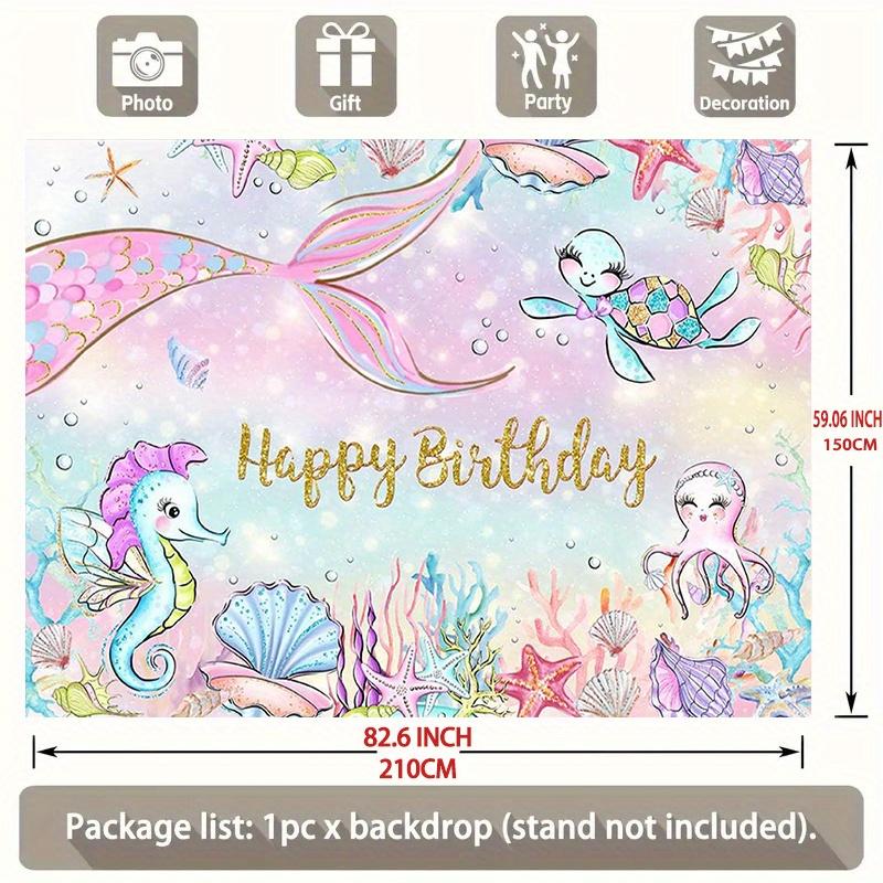Under The Sea Birthday Backdrop 1pc - Wall Hanging Decor