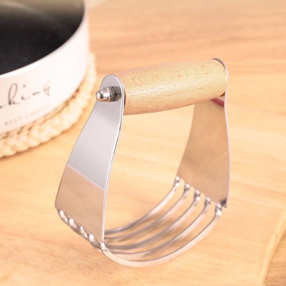 Edelstahl Teigrührer Manuell Teigkneter Backwerkzeug Butterfass Kartoffel