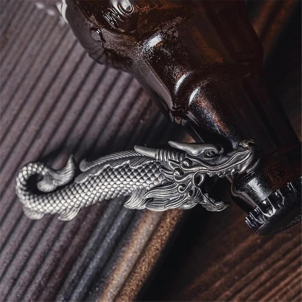 Deschizător de sticle chinezesc delicat cu pește-dragon înseamnă noroc pentru accesorii de bucătărie Gadget-uri Breloc pentru deschizător de bere