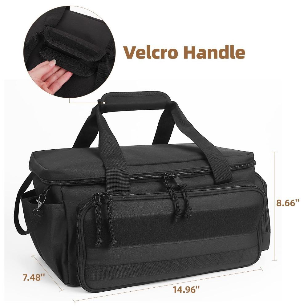 14 Inch Zwarte Canvas Gereedschap Opbergtas Lichtgewicht Elektricien Draagbare Tote Bag Werkaccessoires