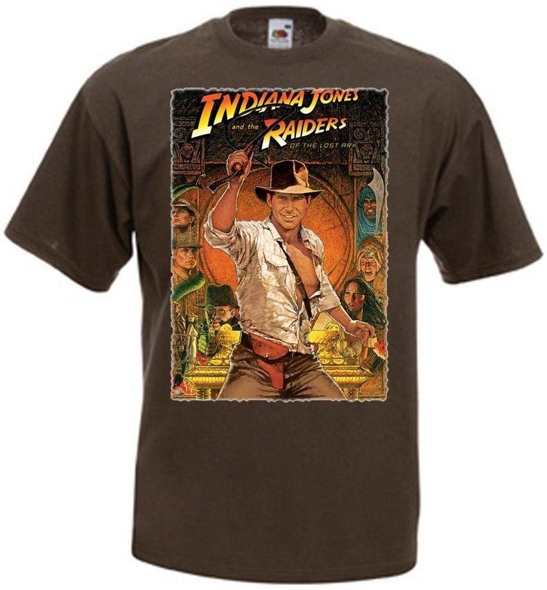 INDIANA JONES AND THE RAIDERS OF THE LOST ARK Poster v.2 T-shirt brown all sizes S