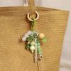 Handmade Beaded Keychain: Summer Chinese Style Woven Bodhi Pendant for Bags